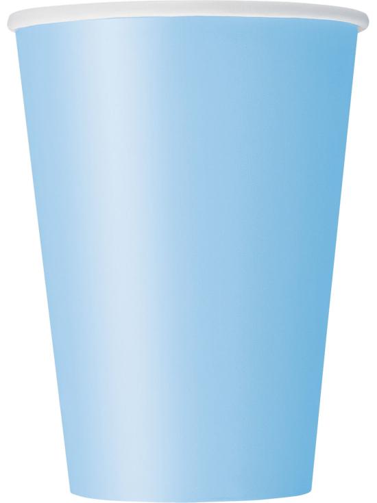 10 vasos color azul cielo - Línea Colores Básicos
