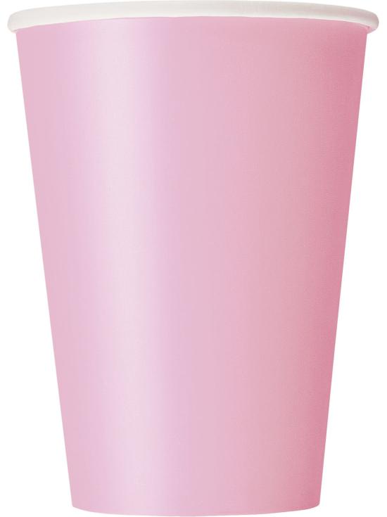 10 vasos color rosa claro - Línea Colores Básicos