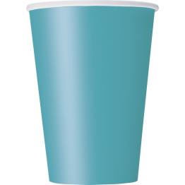 10 vasos grandes color aguamarina - Línea Colores Básicos