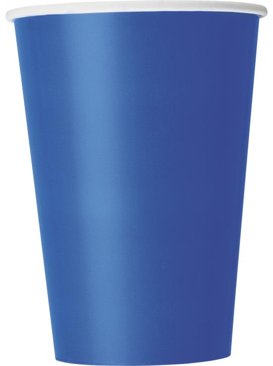 10 vasos grandes color azul oscuro - Línea Colores Básicos