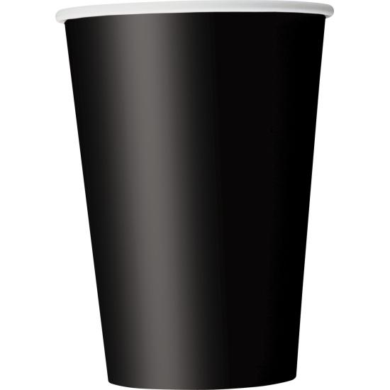 10 vasos grandes negros - Línea Colores Básicos