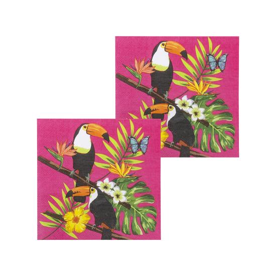 12 servilletas de tucanes (33x33 cm) - Toucan Party 12 servilletas de tucanes (33x33 cm) - Toucan Party