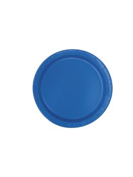 16 platos azul oscuro (23 cm) - Línea Colores Básicos