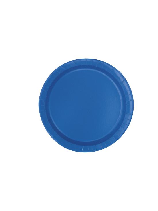 16 platos azul oscuro (23 cm) - Línea Colores Básicos