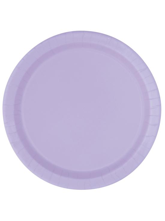 16 platos lilas (23 cm) - Línea Colores Básicos