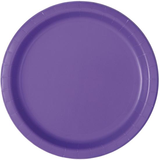 16 platos morado neón (23 cm) - Línea Colores Básicos 16 platos morado neón (23 cm) - Línea Colores Básicos