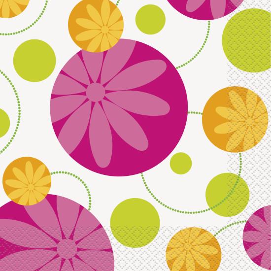 16 servilletas (33x33 cm) - Summer Flower 16 servilletas (33x33 cm) - Summer Flower