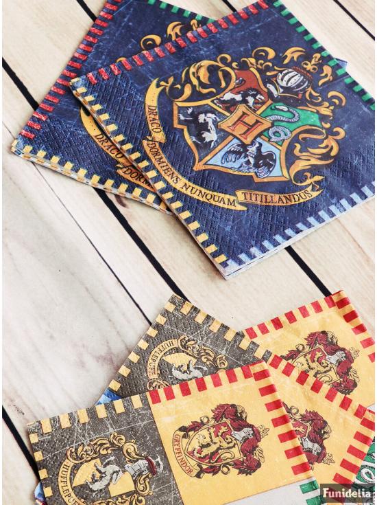 16 servilletas Harry Potter (33x33cm) - Hogwarts Houses