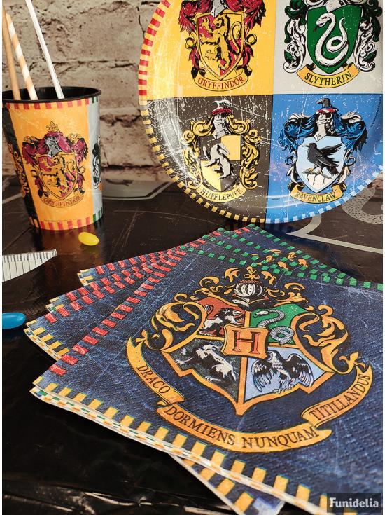 16 servilletas Harry Potter (33x33cm) - Hogwarts Houses