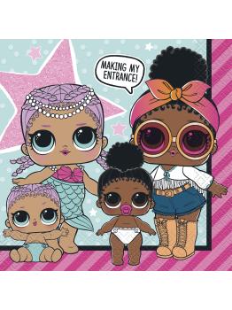 16 servilletas LOL Surprise (33x33cm) - LOL Friends