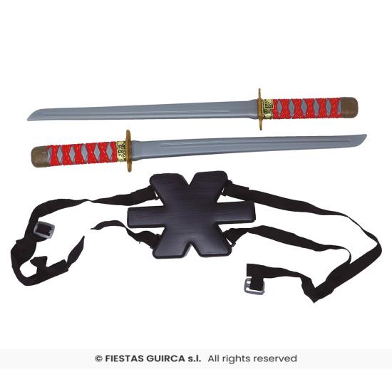 2 Espadas 55cms para Assassins Creed Back 2 Espadas 55cms para Assassins Creed Back