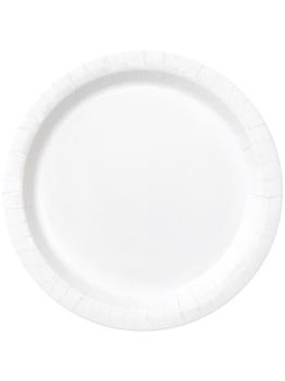 20 platos pequeños blancos (18 cm) - Línea Colores Básicos