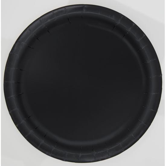 20 platos pequeños negros (18 cm) - Línea Colores Básicos 20 platos pequeños negros (18 cm) - Línea Colores Básicos