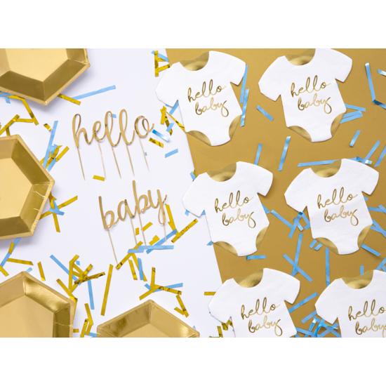 20 servilletas Hello Baby (16x16 cm) Baby Shower - Little Party
