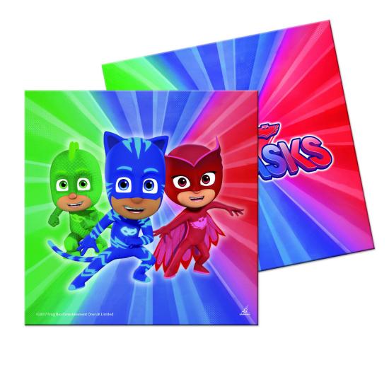 20 servilletas PJ Masks (33x33 cm)