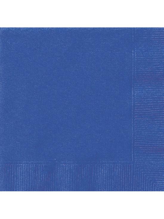 20 servilletas azul oscuro (33x33 cm) - Línea Colores Básicos