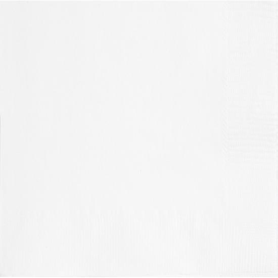 20 servilletas blancas (33x33 cm) - Línea Colores Básicos