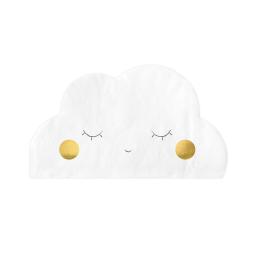 20 servilletas blancas con forma de nube de papel (32x19 cm) - Golden Sky