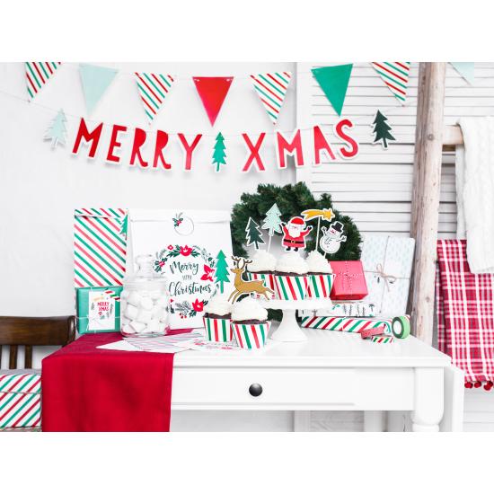 20 servilletas con estampado navideño de papel (33x33 cm) - Merry Xmas Collection