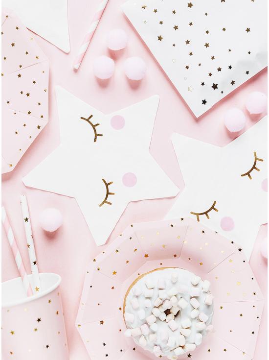 20 servilletas con forma de estrella - Unicorn Collection