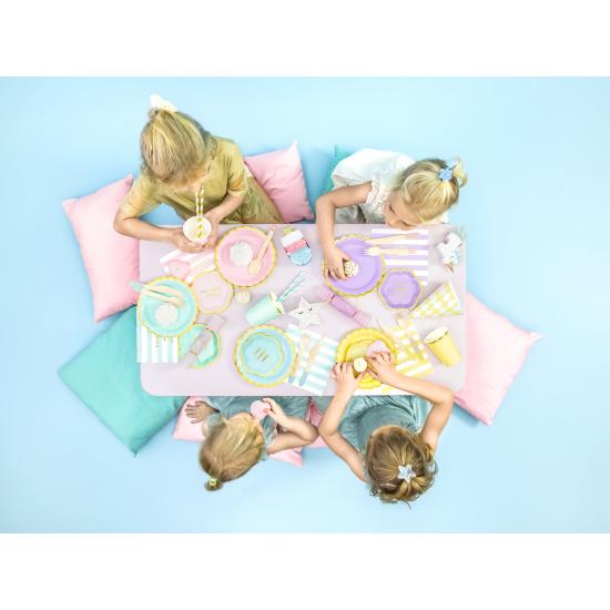 20 servilletas verde pastel con estampado "Never stop dreaming" de papel (33x33 cm) - Yummy