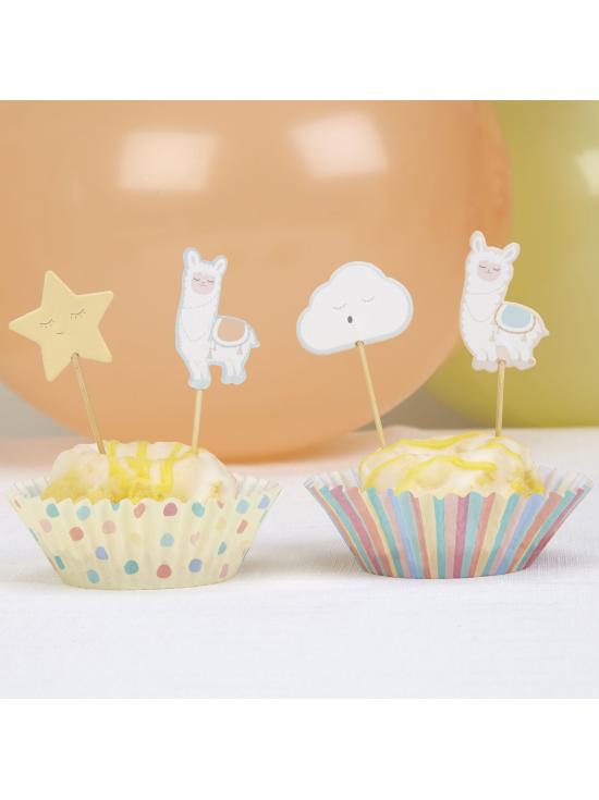 20 toppers decorativos con formas variadas