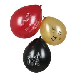 3 globos para fiesta VIP colores surtidos (25 cm) - Elegant Collection