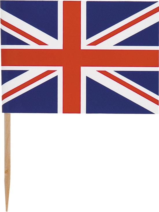 30 toppers decorativos con la bandera británica - Best of British