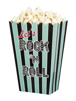 4 tigelas de pipoca Rock 'n Roll