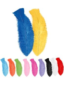 50 Penas adultas unissex, brasileiras, carnaval brasileiro, festas temáticas, 10 cm aprox.