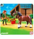 5108 Shire com estábulo vermelho e cinza PLAYMOBIL