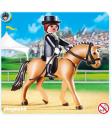 5111 Caballo de Deporte Alemán con Establo Verde y Beis PLAYMOBI