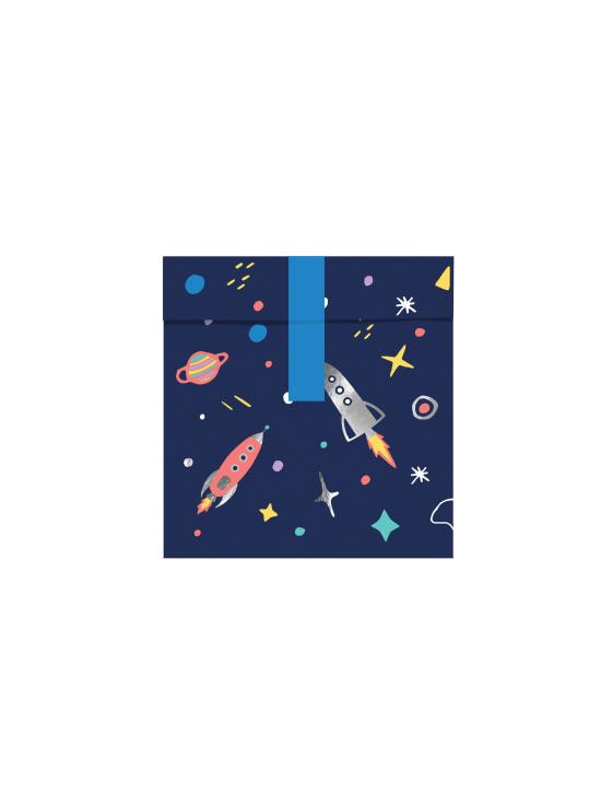 6 bolsas estampado multicolor de espacio de papel - Space Party