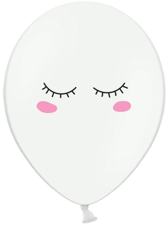 6 globos extra resistentes Smiley unicornio (30 cm)