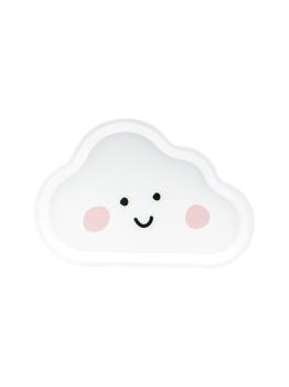 6 platos blancos con forma de nube de papel (26x17 cm)