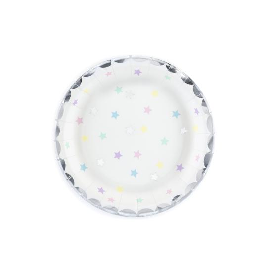 6 platos con estrellas de colores (18 cm) - Unicorn Collection 6 platos con estrellas de colores (18 cm) - Unicorn Collection
