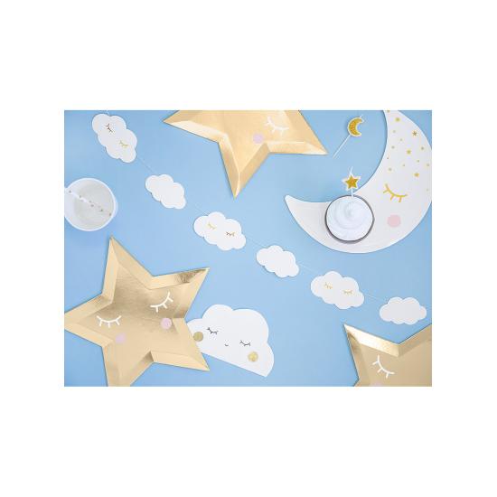 6 platos con forma de estrella con pestañas y coloretes (27cm) - Golden Sky 6 platos con forma de estrella con pestañas y coloretes (27cm) - Golden Sky