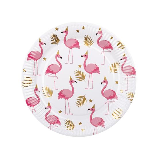 6 platos de flamencos (23 cm) - Flamingo Party 6 platos de flamencos (23 cm) - Flamingo Party
