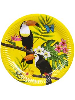 6 platos de tucanes (16 cm) - Toucan Party
