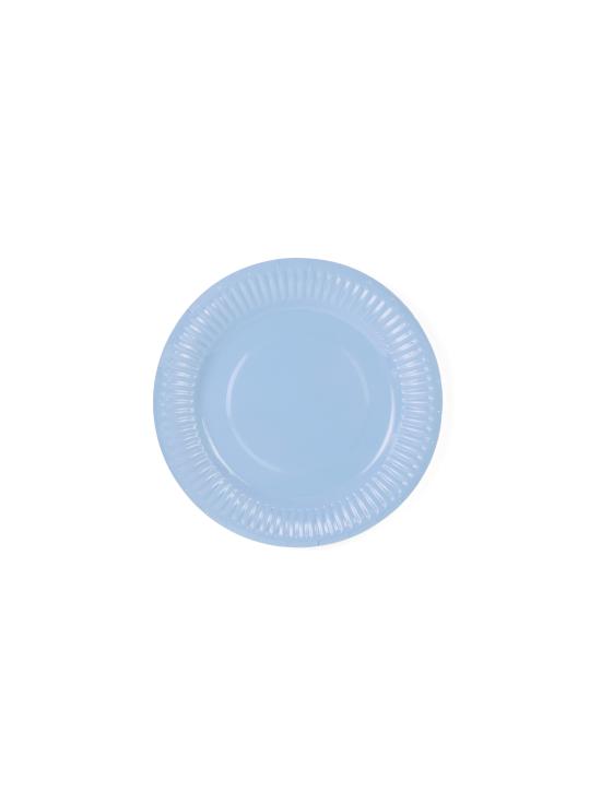 6 platos multicolor de papel (18 cm) - Pastelove