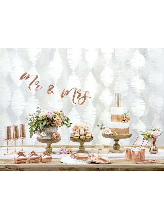 6 platos oro rosas de papel - Vintage Birthday (23 cm)