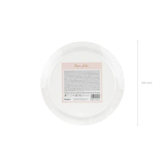 6 platos rosas con lunares dorados de papel (18 cm) - Polka Dots Collection 6 platos rosas con lunares dorados de papel (18 cm) - Polka Dots Collection