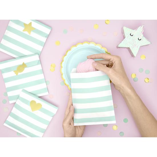 6 platos verde menta de papel (18 cm) - Yummy 6 platos verde menta de papel (18 cm) - Yummy