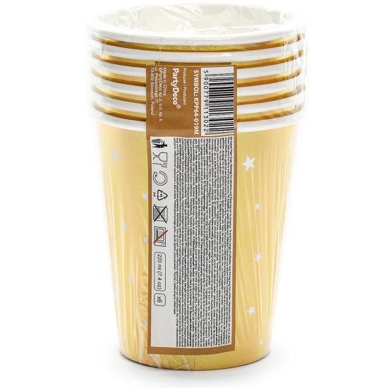 6 vasos Fin de Año Happy New Year dorados) - Jolly New Year 6 vasos Fin de Año Happy New Year dorados) - Jolly New Year