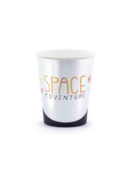 6 vasos "Space Adventure" de papel - Space Party