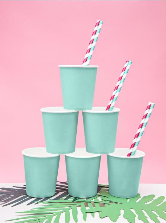 6 vasos azul turquesa - Aloha Turquoise