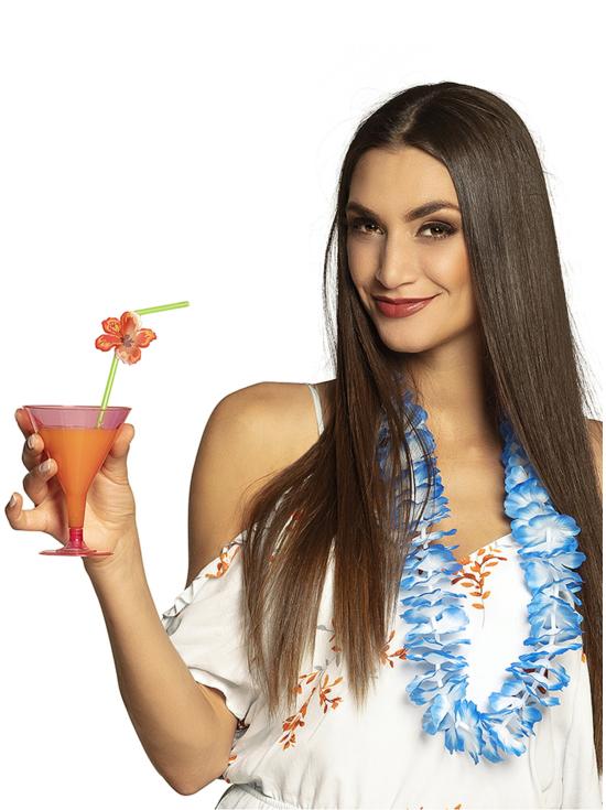 6 vasos de cocktail rosas (125 ml)