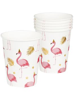 6 vasos de flamencos - Flamingo Party