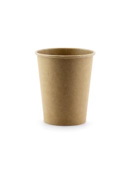 6 vasos de papel Kraft
