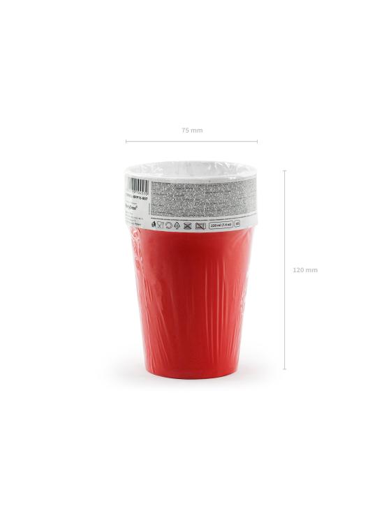 6 vasos rojos de piratas - Pirates Party